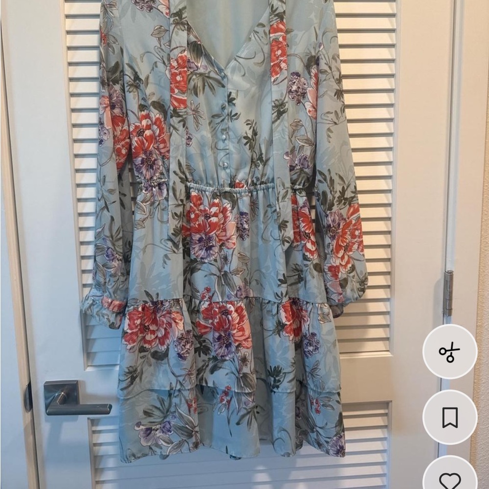 Nanette Lepore Floral Blue Dress
